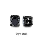 1 Pair A Style Black 6mm