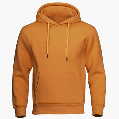 Sweat-shirt à capuche décontracté et sportif uni, à enfiler