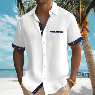 Nouvelle chemise hawaïenne imprimée 3D 2025 import, chemise de plage à manches courtes à col rabattu populaire, personnalisation possible