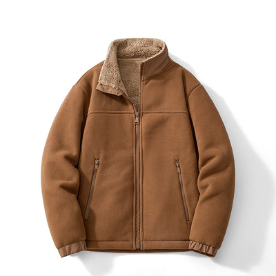 Manteau chaud et anti-froid doublé laine d'agneau