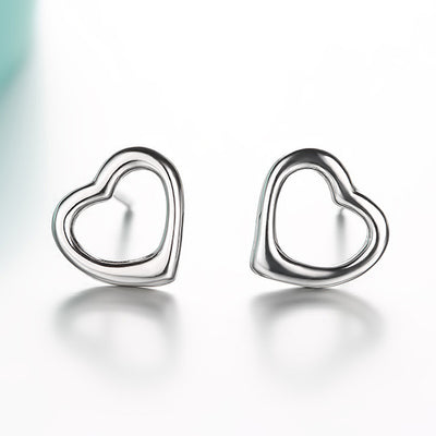 Fashion Version Hollow Heart Shape Stud Earrings Women's Jewelry