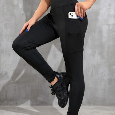 Legging de fitness taille haute avec poches