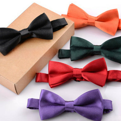 Nœud papillon rouge pour garçons d'honneur, accessoire boutonnière de mariage style britannique