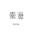 1 Pair A Steel Color 6mm