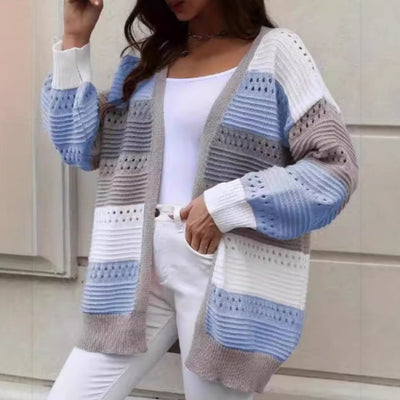 Open-Knit Cardigan, Long Sleeves