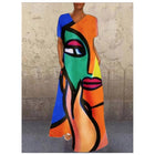 Abstract Face Orange