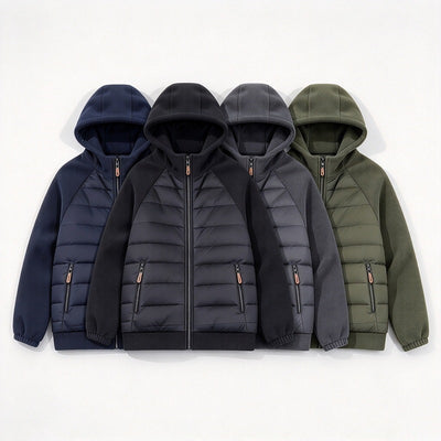 Veste polaire homme automne-hiver à capuche, manteau grande taille
