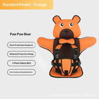Orange lying bear