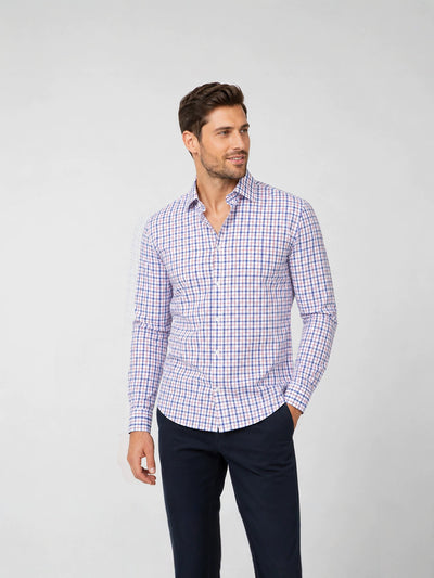 Cross-Border Hot-Selling European And American Size Men's Plaid Long-Sleeved Shirts, Simple Light Business Men's Tops, E-Commerce Wholesale