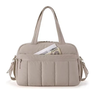 Sac de voyage polochon grande capacité format cabine pour femme, avec bandoulière, idéal pour les week-ends, les nuits à l'extérieur et la salle de sport