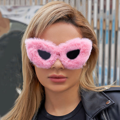 Lunettes de soleil œil de chat, monture épaisse