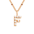 F Rose Gold