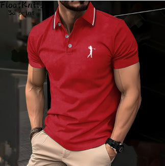 Polo décontracté 3D rétro style ethnique