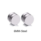 1 Pair B Steel Color 6mm