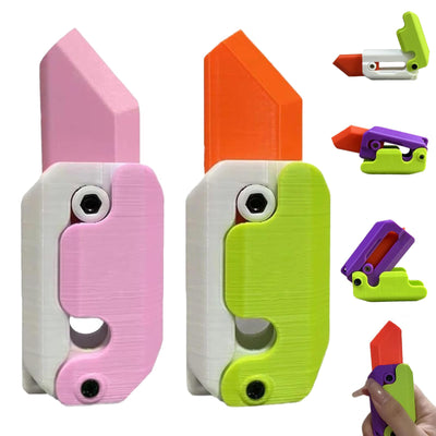 Couteau radis sauteur à gravité imprimé en 3D, mini modèle, pendentif récompense pour élèves, jouet anti-stress, cadeau pour enfants