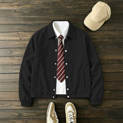 Veste rétro unie polyvalente, haut printemps-automne